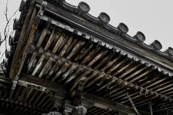Parede Velha Santuário Velho Cultura Japonesa Localização Tiroteio Miyagi Gun — Fotografia de Stock