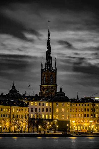 Gumlastan Old Town Och Tyskland Church Stockholm Fotografering Plats Sverige — Stockfoto