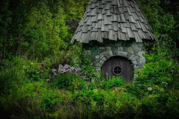 Nette Hütte Wald Drehort Hokkaido — Stockfoto