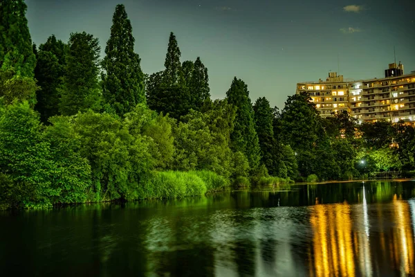 Nacht Inokashiro Park Drehort Tokio Musashino City — Stockfoto