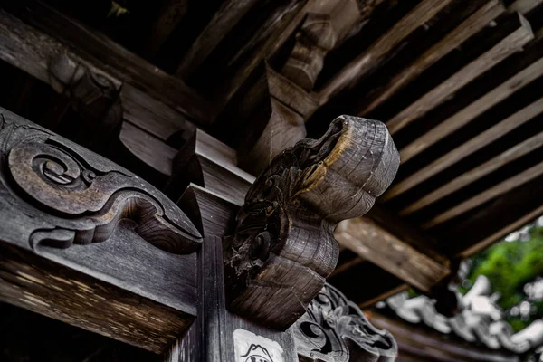 古寺的旧墙 日本文化 射击地点 松岛美月枪镇 — 图库照片