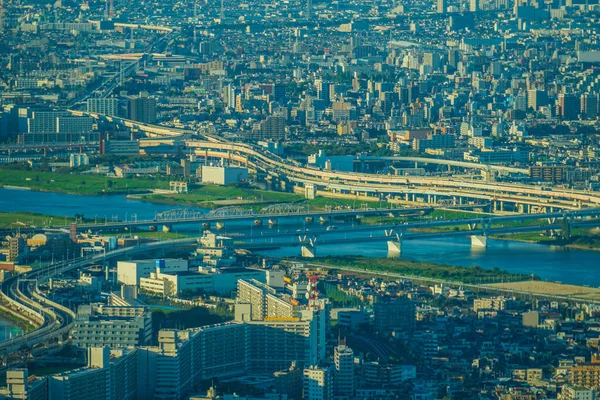 Sumida River Och Tokyo City Scape Plats För Fotografering Sumida — Stockfoto