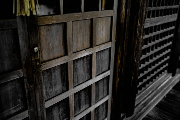 Старая Стена Старой Святыни Японская Культура Место Стрельбы Городок Мияги — стоковое фото