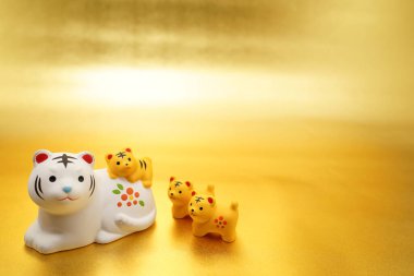 Yeni yıl kartı (2022 yılı burcu). Çekim yeri: Yokohama-şehir kanagawa ili