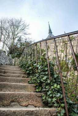 Mont Saint Michel 'den görüntüler. Çekim Konumu: Fransa, Normandiya Bölgesi
