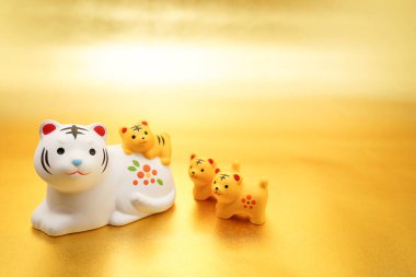 Yeni yıl kartı (2022 yılı burcu). Çekim yeri: Yokohama-şehir kanagawa ili