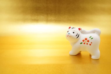 Yeni yıl kartı (2022 yılı burcu). Çekim yeri: Yokohama-şehir kanagawa ili