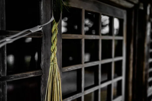 Antigua Muralla Del Antiguo Santuario Cultura Japonesa Ubicación Del Disparo —  Fotos de Stock