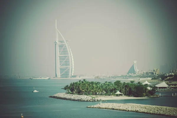 Bourgeeal Arab Dubais Townscape Localização Tiro Dubai — Fotografia de Stock