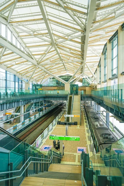 Takawa Gateway Station Platform Shooting Location Minato Tokyo — Stock Photo, Image