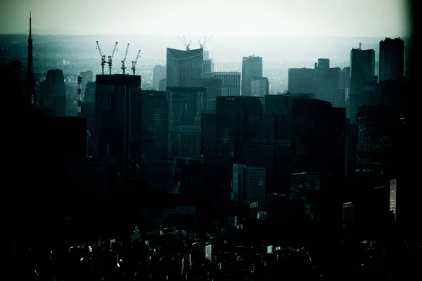 Byggnadsgrupp Centrala Tokyo Skytteläge Chuo Tokyo — Stockfoto