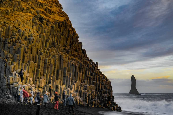 Блэк Бич Исландия Место Съемки Исландия — стоковое фото