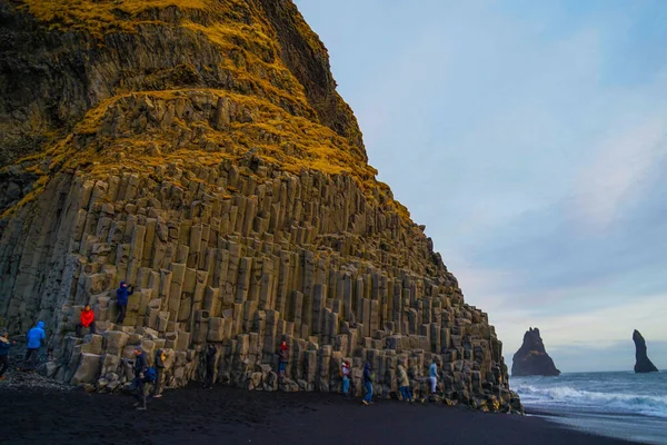 Блэк Бич Исландия Место Съемки Исландия — стоковое фото
