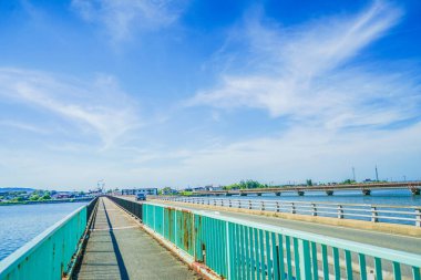 Hachirogata Adaptasyon Göleti (Akita Bölgesi). Çekim Konumu: Akita