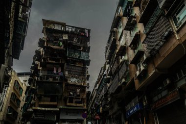 Macaos dense housing. Shooting Location: Macao Special Administration