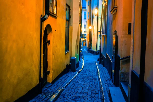 Gumlastan Old Town Alley Stockholm Shooting Location Sweden Stockholm — стоковое фото
