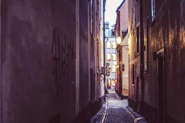 Gumlastan Old Town Alley Stockholm Shooting Location Sweden Stockholm — Stockfoto