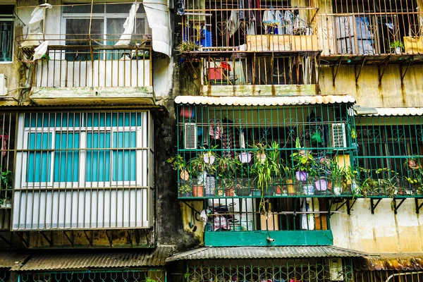 Macaos Dense Housing Shooting Location Macao Special Administration — Foto Stock