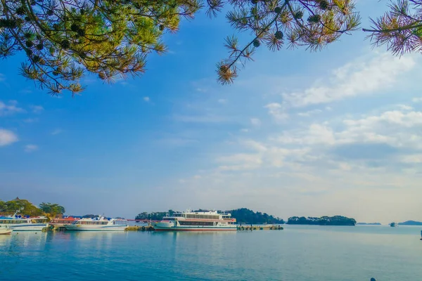 Matsushima Landscape Ship Shooting Location Miyagi Gun Matsushima Town — Stock fotografie