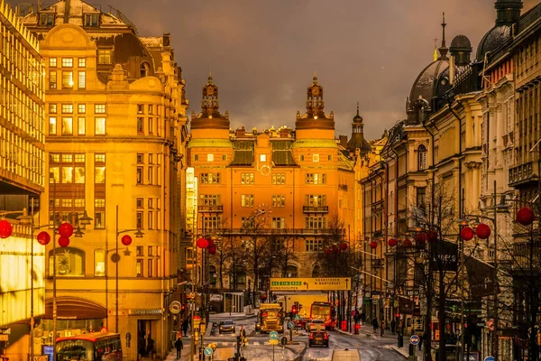 Stockholm Cityscape Morning Ray Shooting Location Sweden Stockholm — Stockfoto