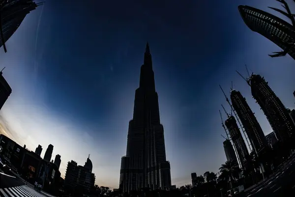 Dubai Building Morning Ray Shooting Location Dubai — стоковое фото
