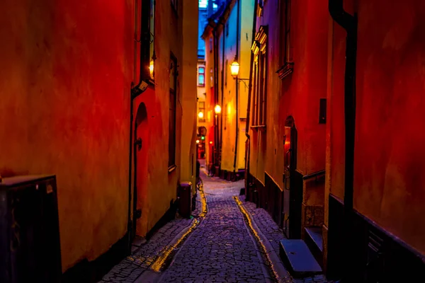 Gumlastan Old Town Alley Stockholm Shooting Location Sweden Stockholm — Stock Fotó