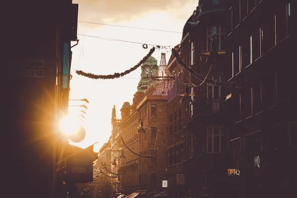 Stockholm Cityscape Morning Ray Shooting Location Sweden Stockholm — Stock Fotó