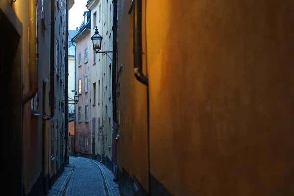 Gumlastan Old Town Alley Stockholm Shooting Location Sweden Stockholm — Stockfoto