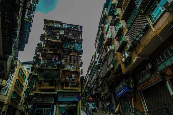 Macaos Dense Housing Shooting Location Macao Special Administration — Foto Stock