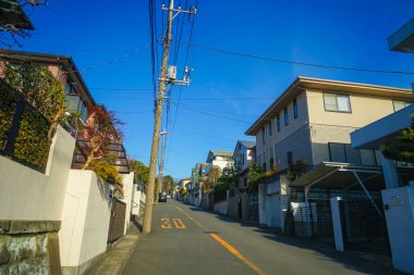 Shin Yurigaoka şehri. Çekim yeri: Kawasaki Şehri, Kanagawa Bölgesi