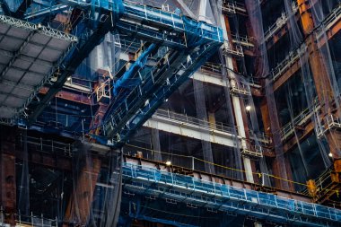 Binaların gökdelenleri. Çekim yeri: Minato-ku, Tokyo