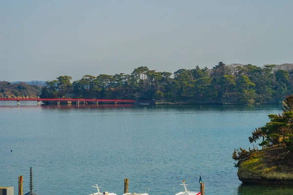 Matsushima Fukuura Híd Japán Lövöldözés Helye Miyagi Gun Matsushima Town — Stock Fotó