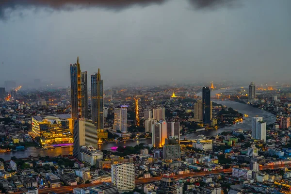 Céu Nublado Cidade Bangkok Tailândia Localização Tiroteio Bangkok Tailândia — Fotografia de Stock