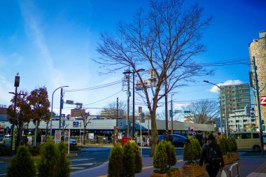 Shin Yurigaoka şehri. Çekim yeri: Kawasaki Şehri, Kanagawa Bölgesi