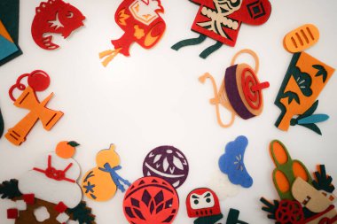 Yeni yıl sanatı. Çekim yeri: Yokohama-şehir kanagawa ili