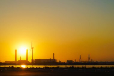 Yokohama Limanı 'ndan Tennabe. Çekim yeri: Yokohama-şehir kanagawa ili