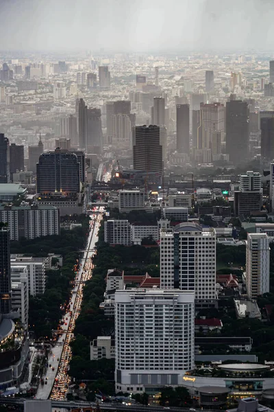 Cielo Nublado Ciudad Bangkok Tailandia Ubicación Del Disparo Bangkok Tailandia —  Fotos de Stock
