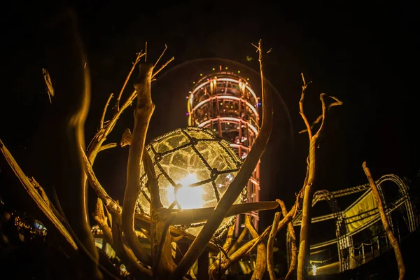 Modische Beleuchtung Seil Eingeschlossen Drehort Stadt Kamakura Präfektur Kanagawa — Stockfoto