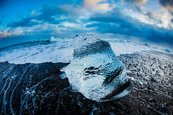Ледник Йоркелс Аур Рун Исландия Место Съемки Исландия — стоковое фото