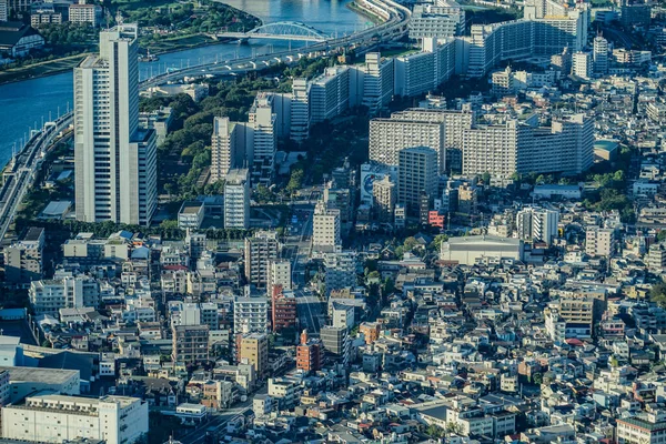 隅田川と東京都 撮影場所 東京都墨田区 — ストック写真