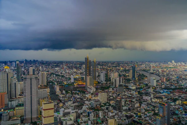 Cielo Nublado Ciudad Bangkok Tailandia Ubicación Del Disparo Bangkok Tailandia —  Fotos de Stock