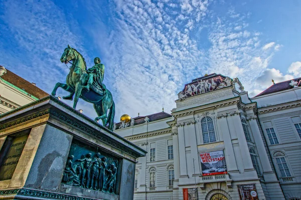 Kupferstatue Der Stadt Wien Joseph Drehort Österreich Wien — Stockfoto