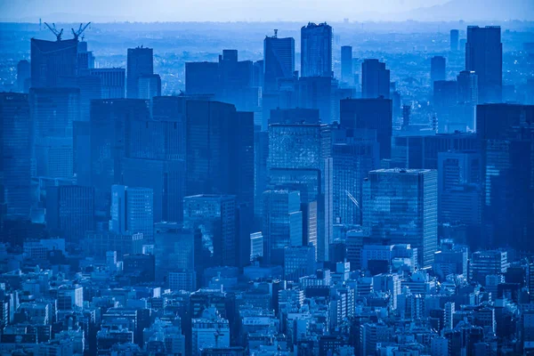 Будівлі Токіо Сутінки Shooting Location Sumida Ward Tokyo — стокове фото
