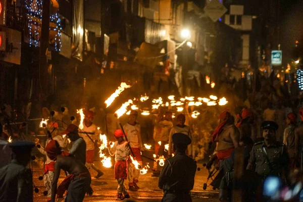 Festiwal Esara Perahera Sri Lanka Candy Miejsce Fotografowania Sri Lanka — Zdjęcie stockowe