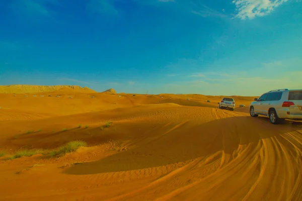 Arabian Desert Land Cruiser Shooting Location Dubai — Stock Photo, Image