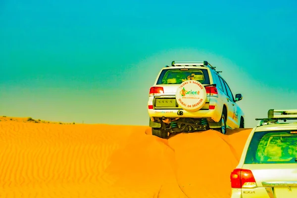 Arabische Wüste Und Land Cruiser Drehort Dubai — Stockfoto