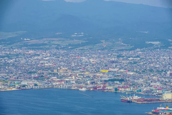 Krajobraz Miasta Hakodate Sfotografowany Hakodat Miejsce Fotografowania Hokkaido Hakodate City — Zdjęcie stockowe