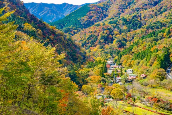 Pueblo Entre Las 000 Montañas Ubicación Del Disparo Prefectura Gunma — Foto de Stock