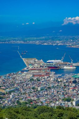 Hakodate şehir manzarası (Mt. Hakodate). Çekim Konumu: Hokkaido Hakodate Şehri