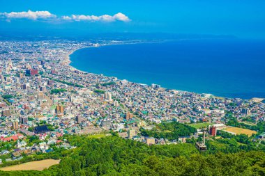 Hakodate şehir manzarası (Mt. Hakodate). Çekim Konumu: Hokkaido Hakodate Şehri